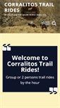 Mobile Screenshot of corralitostrailrides.com