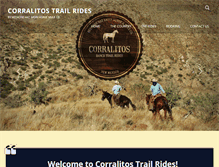Tablet Screenshot of corralitostrailrides.com
